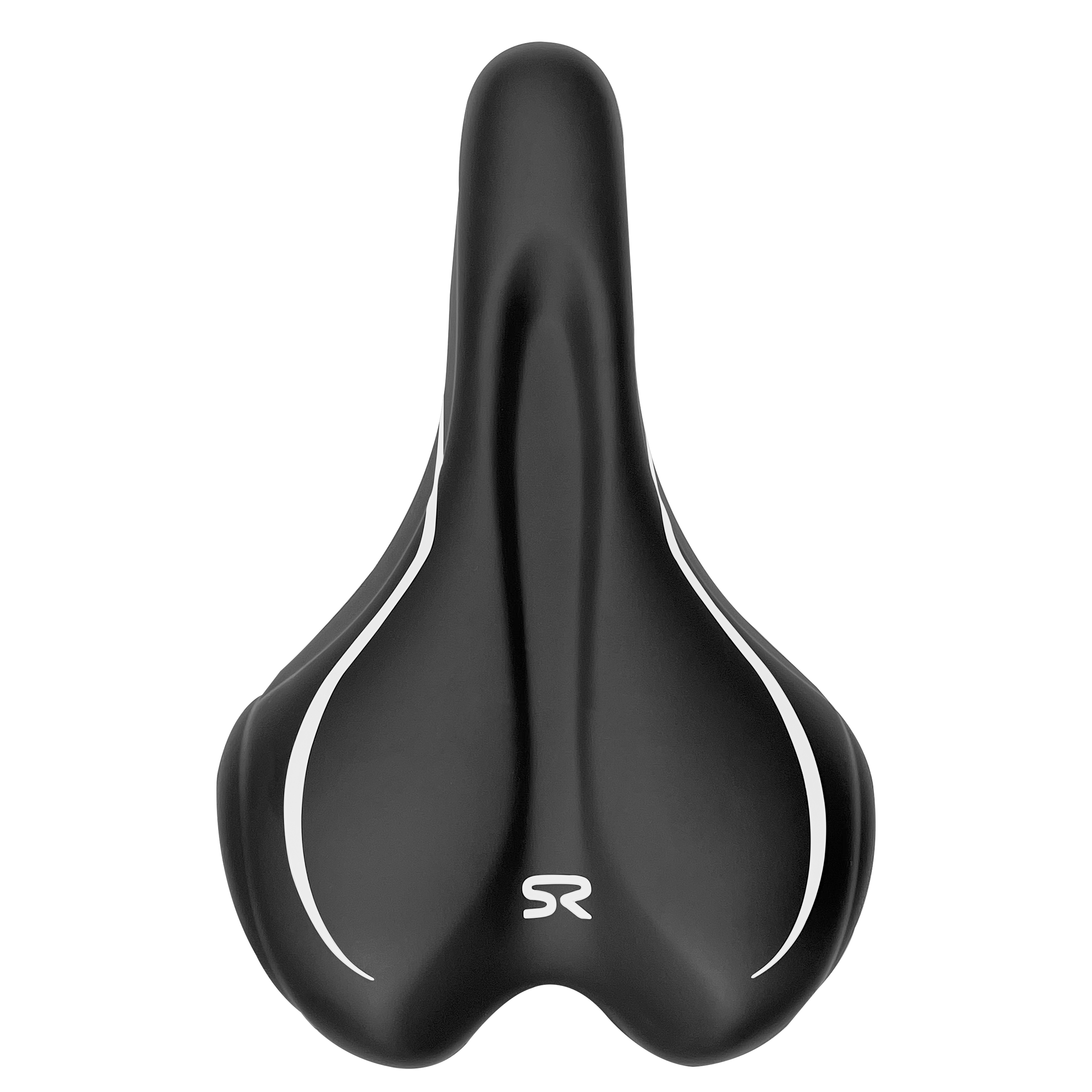 MTB Premium líneas RVS negro/blanco con broche / castaña